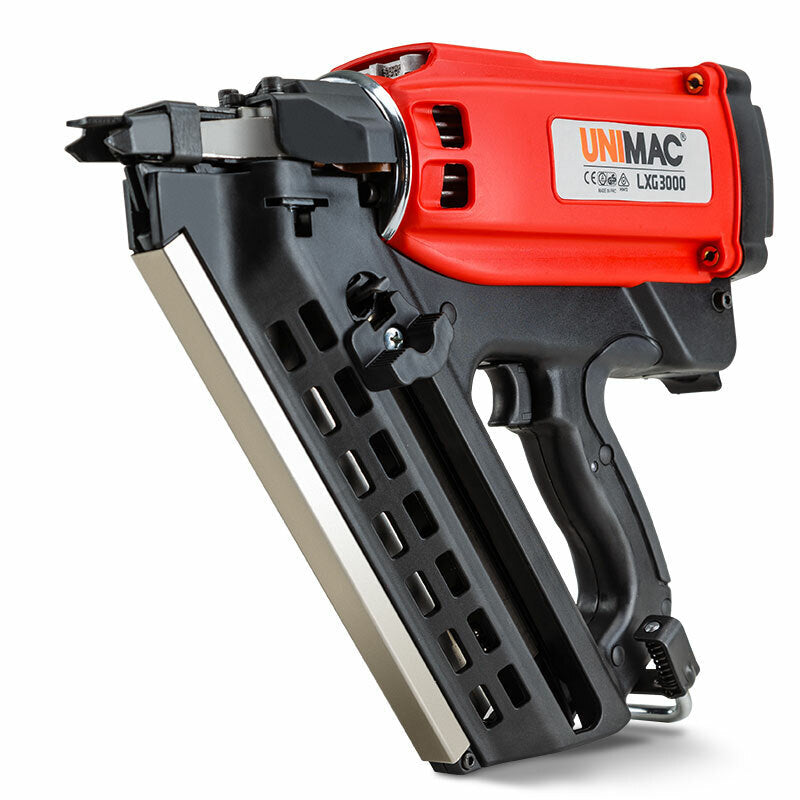 NNEMB Cordless Framing Nailer 34 Degree Gas Nail Gun Portable Battery Charger