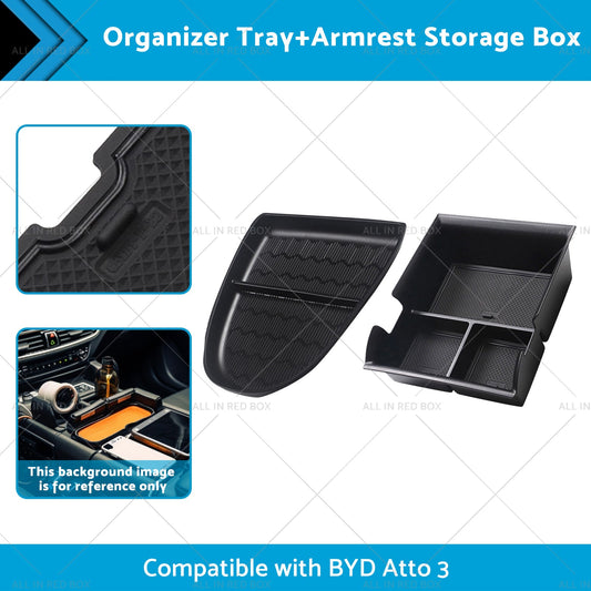 Armrest Storage Box? Organizer Tray Suitable For BYD Atto 3 22-23-1