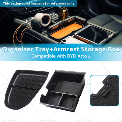 Armrest Storage Box?  Organizer Tray Suitable For BYD Atto 3 22-23-2