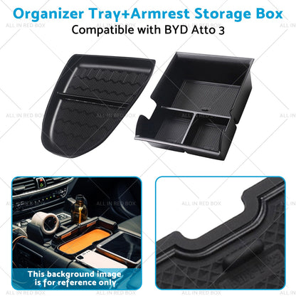 Armrest Storage Box?  Organizer Tray Suitable For BYD Atto 3 22-23-3