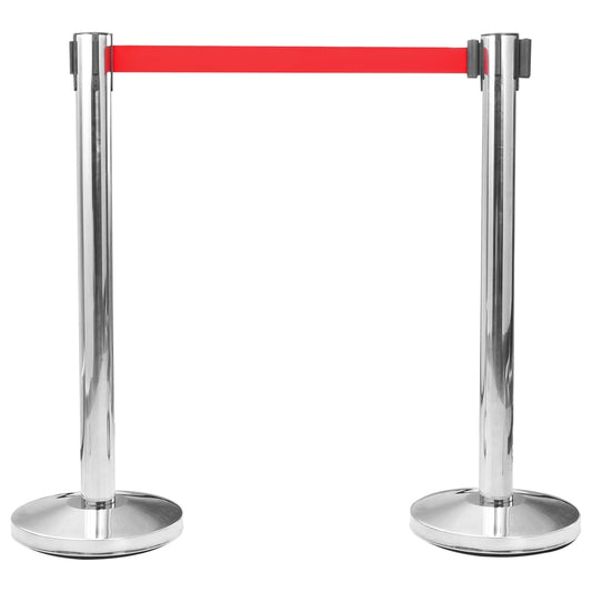 NNEVL Retractable Belt Barrier 200 cm Red