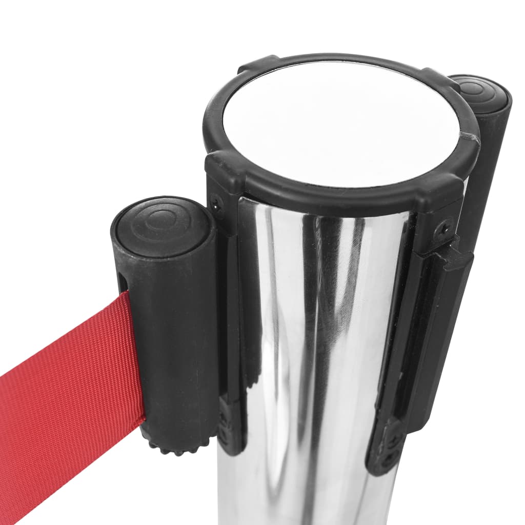 NNEVL Retractable Belt Barrier 200 cm Red