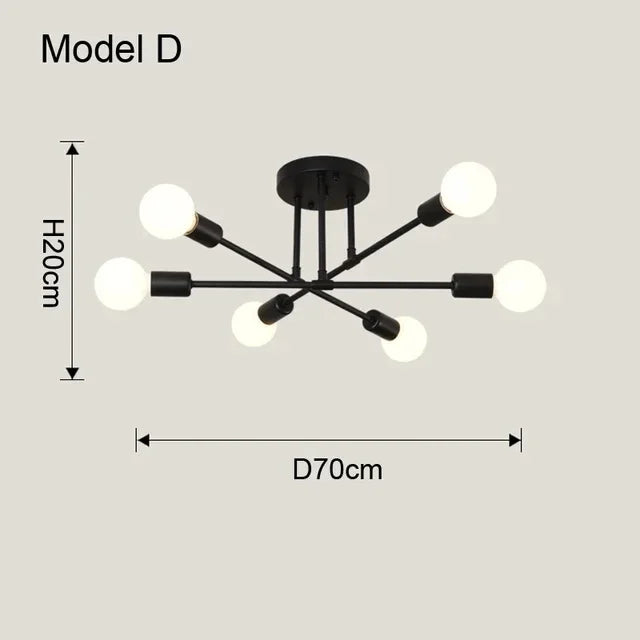 NNEOBA Modern LED Chandelier Pendant Lamp