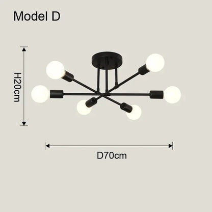 NNEOBA Modern LED Chandelier Pendant Lamp