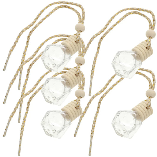 NNEOBA 10PCS Hanging Glass Perfume Bottle Car Scent Diffuser–8ml