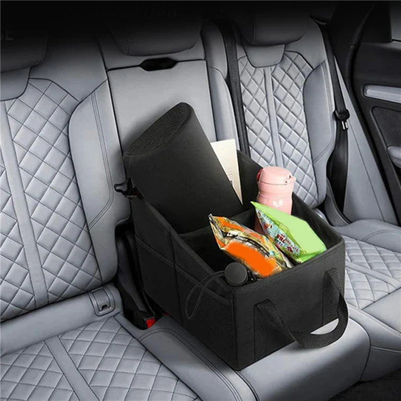 NNEOBA High-Capacity Car Trunk Storage Organizer Box Black
