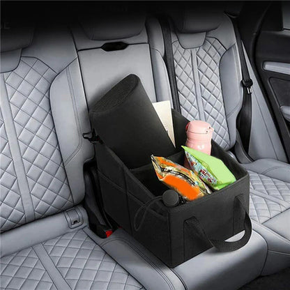 NNEOBA High-Capacity Car Trunk Storage Organizer Box Black